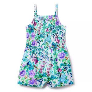 NWT Girls Janie & Jack Mia Smocked Romper, Size 8